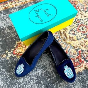 JACK ROGERS VELVET FLATS
